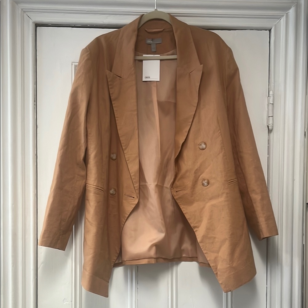 ASOS linen blend blazer size 14